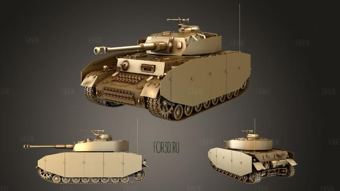 Panzerkampfwagen IV stl model for CNC